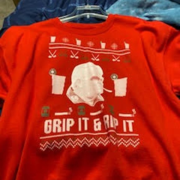 Limited Edition John Daly "Grip it and Rip it" Ugly Sweater - Picture 1 of 1